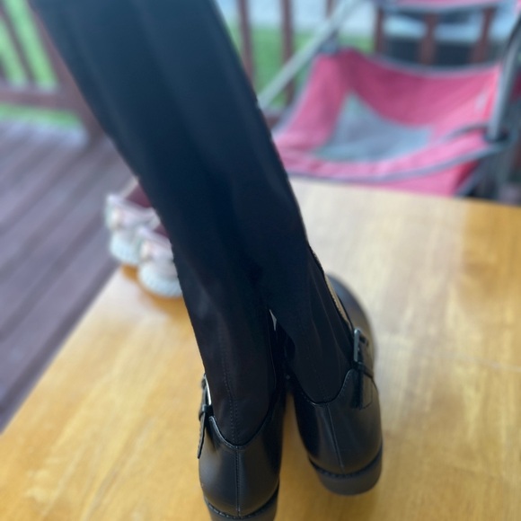 Rampage Womens Imaginer Size 6.5 Black  2" Heeled Tall Riding Boots - Picture 4 of 4